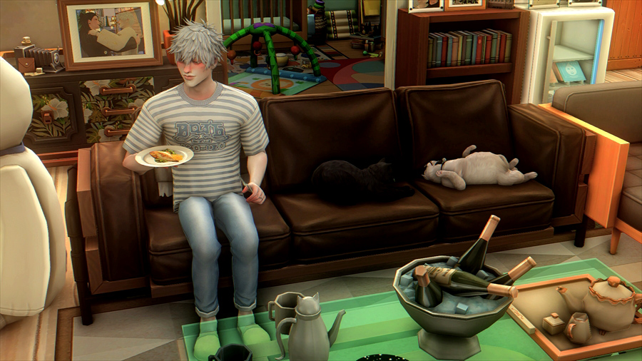 嫌煙の中の猫達は結構近くで寝ていたりするので実は仲いいのでは!?と思ったりもするのですが普段普通にシャーシャー言い合っているので近くにいるからといって仲がいいというわけじゃないんだなと思いました