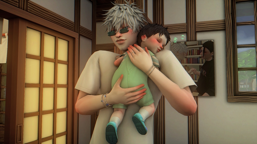 背中をとんとんしてげっぷもさせてあげます