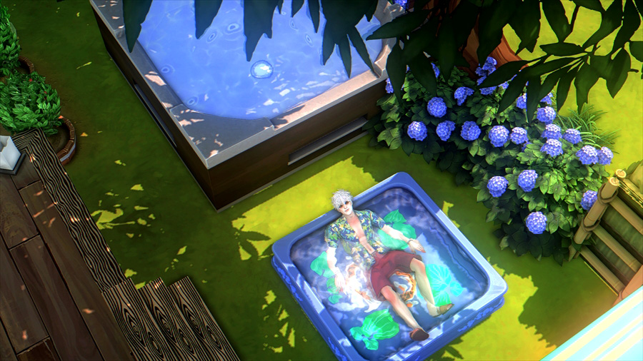 この日は天気が良かったので絶好のプール日和