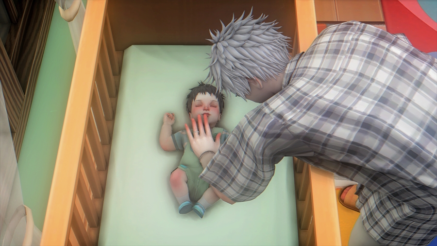 悟にベッドに入れてもらいました