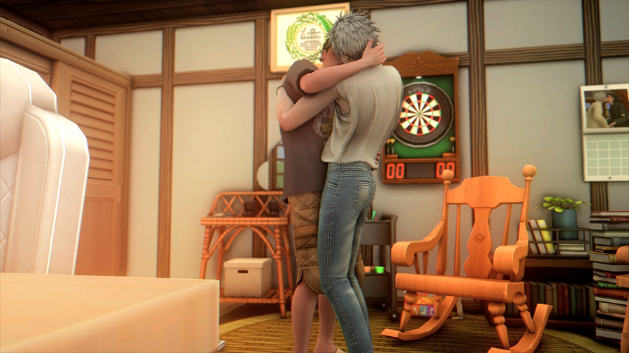 親になったものの特に変わらずいちゃいちゃが止まらない両親達