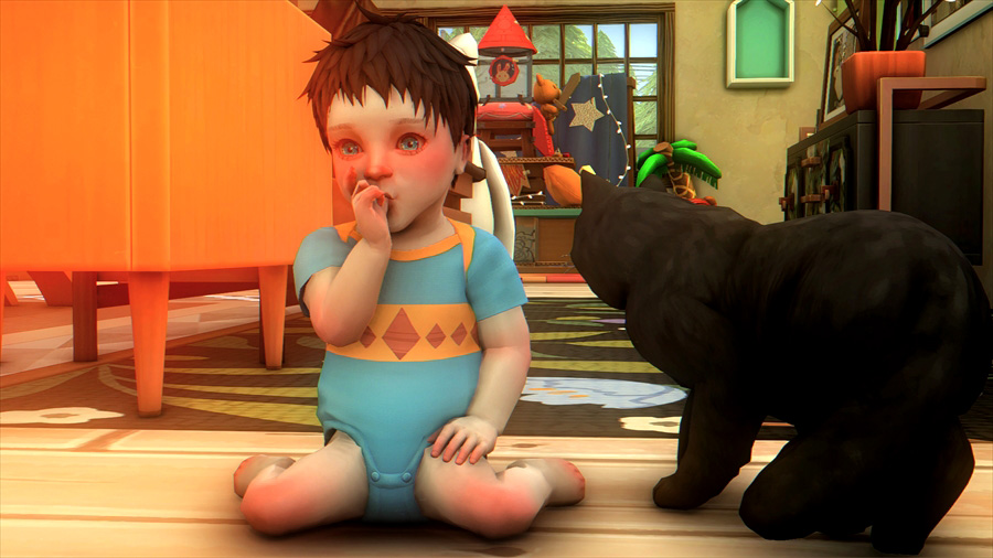 サトルとスグルはシムが好きなので子供とも仲良く出来そうで嬉しい