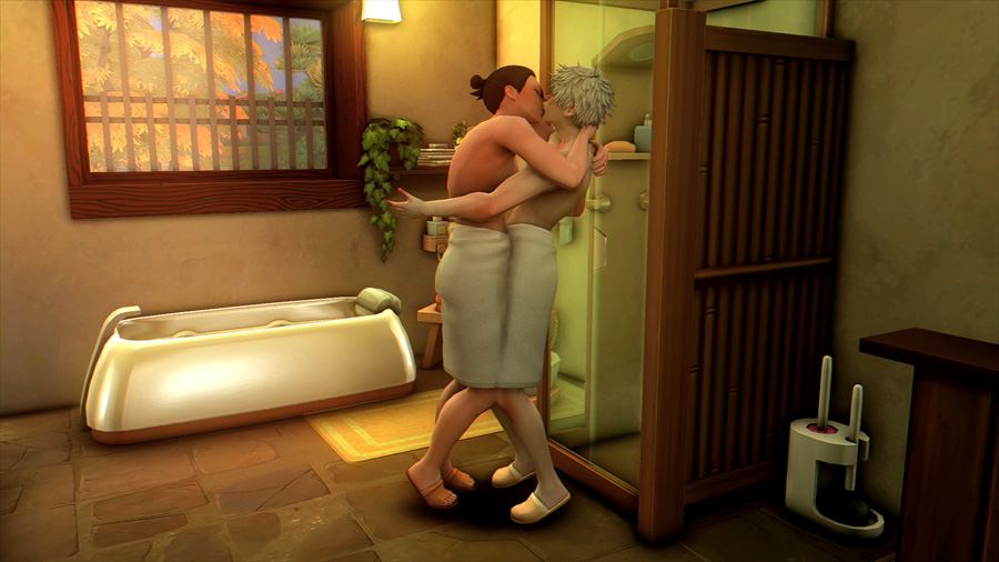 しかしキッチンで盛り上がっていた悟と傑はすぐ裸に