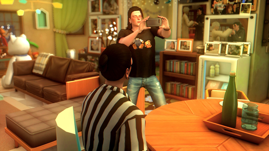 結構遅くなったから羂索は帰るかなと思っていたのですが家に入ってきて謎の自撮り