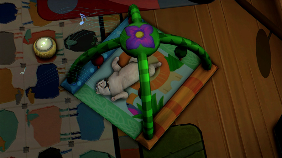 ベビーサークルは今晩サトルに貸し出されました