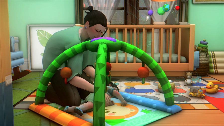 合間合間にうつぶせ遊びをしていますが