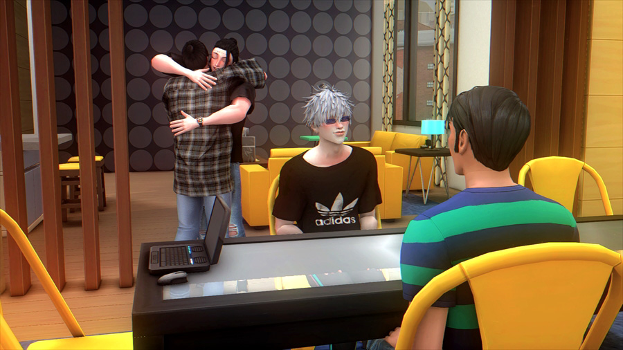 ギスギスしてる悟と羂索に対し傑と羂索はやたらと仲がいい。悟は髙羽には全然興味がないらしく話しかけすらしない…笑