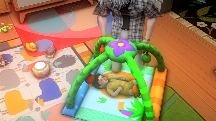 うつ伏せ遊びをしていた最中