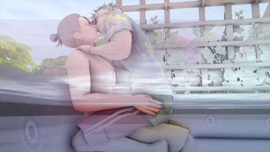 ちゃんと腰?尻のあたりに手移動してるんだ!?と今更ながら驚く