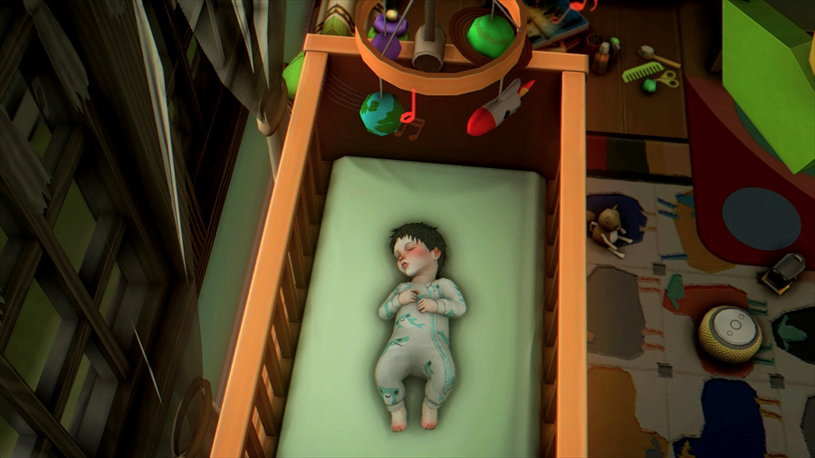 今日はあまりぐずらずすんなり眠ったメグル