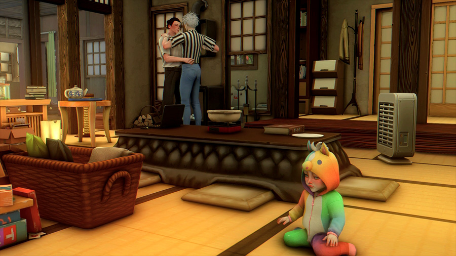 両親はまったりスローダンスをしていました