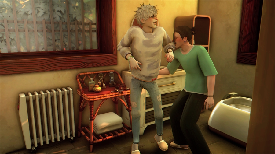 これは尻を触るというアクション…尻を触る!?