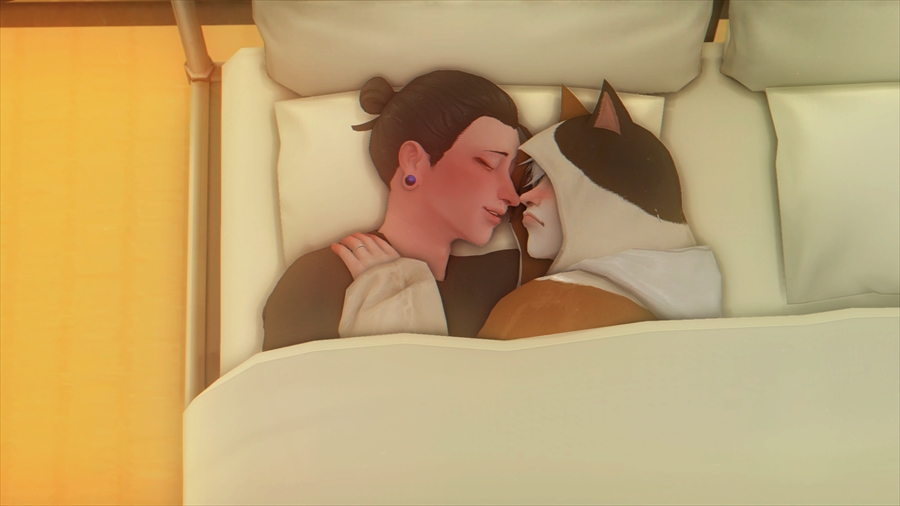 悟が不満そうなのは多分悲しいムードレットが前に出てきているせいだと思います。怒りが収まらない状態で眠ると寝ながら顔が怒ったりもします