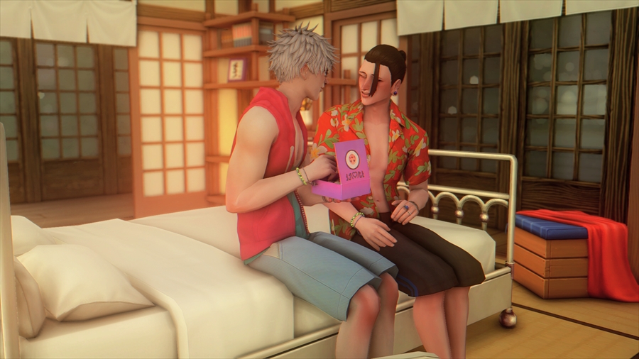 デートは成功したもののスイートハートボックスは殆ど食べさせるのに失敗してしまったので家で再度指示をだしたら座りながらも食べさせられるんだ!?となる